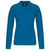 Polo piqué manches longues femme