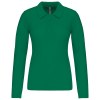 Polo piqué manches longues femme