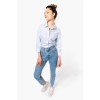Chemise popeline manches longues femme