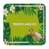 Sous-verre carre 9,3 cm s/cde
