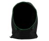 Capuche en softshell avec biais contrasté