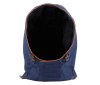 Capuche en softshell avec biais contrasté