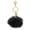 Porte-clés pompon imitation fourrure
