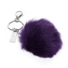 Porte-clés pompon imitation fourrure