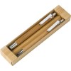 Parure de stylo bille et porte-mine en bambou Darlene