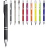 Stylo bille rétractable en aluminium Moneta (encre bleue)