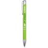 Stylo bille rétractable en aluminium Moneta (encre bleue)