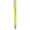 Stylo bille rétractable en aluminium Moneta (encre bleue)