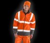 Veste micropolaire haute visibilité