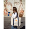 VILLE. Sac en toile 100% coton avec poche frontale et intérieure (280 g/m²)