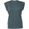 T-shirt Flowy à manches roulottées