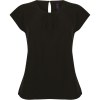 Top col plissé femme