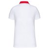 Polo jersey bicolore femme