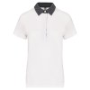 Polo jersey bicolore femme