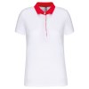 Polo jersey bicolore femme