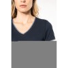 T-shirt maille piquée col V femme