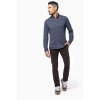Chemise jacquard manches longues