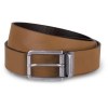 Ceinture en cuir à bord franc - 35 mm