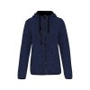 Veste à capuche chinée femme