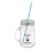Mason jar 40 cl avec paille (+Tampographie TA11)