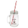 Mason jar 40 cl avec paille (+Tampographie TA11)