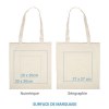 Sac coton réversible 38x42 cm Couleur