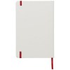 Carnet de notes blanc A5 Spectrum avec élastique de couleur