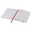 Carnet de notes blanc A5 Spectrum avec élastique de couleur