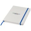 Carnet de notes blanc A5 Spectrum avec élastique de couleur