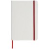 Carnet de notes blanc A5 Spectrum avec élastique de couleur