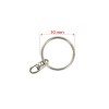 ANNEAUX BRISES DIAM. EXT.30 MM AVEC AXE TOURNANT NICKELE