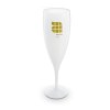 FLUTE A CHAMPAGNE PLASTIQUE REUTILISABLE 14 cl RAS BORD