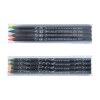 SACHET 4 SURLIGN. BLACK 17,6cm(+Marquage à chaud 360° 1 couleur - grande longueur - identique sur chaque crayon)
