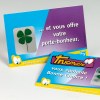 Porte bonheur en carte - Trèfle à 4 feuilles séché