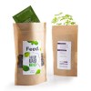 Graines en sachet kraft avec terre