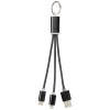 Câble de chargement 3-en-1 avec porte-clés Metal