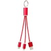 Câble de chargement 3-en-1 avec porte-clés Metal