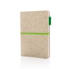 Carnet A5 à couverture en jute