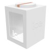 ICE glam-Blanc rose-Doré-Moyenne