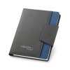 RUSSEL. Couverture en PU et tissu polyester avec bloc-notes A5