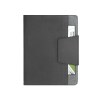 RUSSEL. Couverture en PU et tissu polyester avec bloc-notes A5