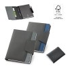 RUSSEL. Couverture en PU et tissu polyester avec bloc-notes A5