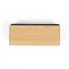 Horloge digitale aspect bois