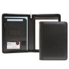 Conférencier zippé A5 en cuir Nappa Sandringham