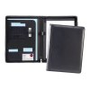 Conférencier zippé A4 en cuir Nappa Sandringham