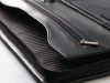 Conférencier zippé A4 en cuir Nappa Sandringham