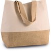 Sac shopping en toiles de coton et jute