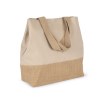 Sac shopping en toiles de coton et jute
