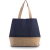 Sac shopping en toiles de coton et jute