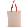 Sac shopping à soufflet avec poignées contrastées